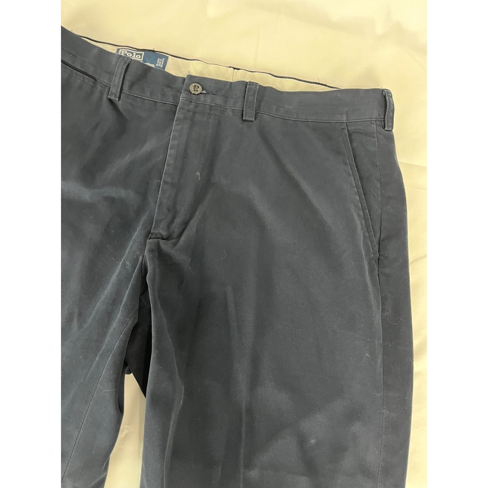 Polo‎ by Ralph Lauren Mens Navy Blue Chino Pants Red Pony Logo